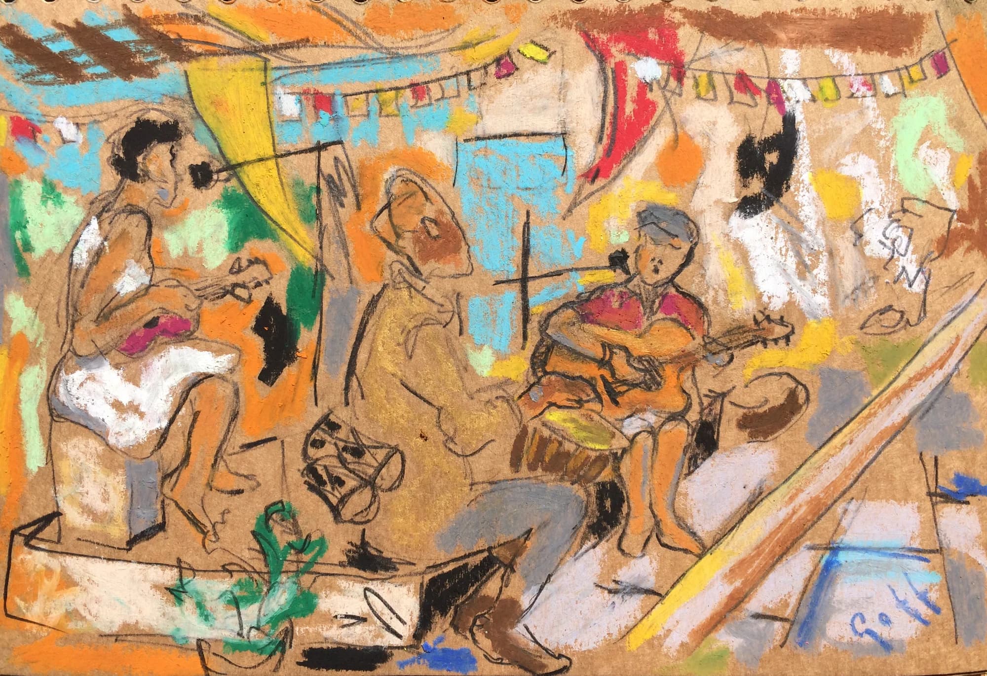 Mysterious Crimson Composition