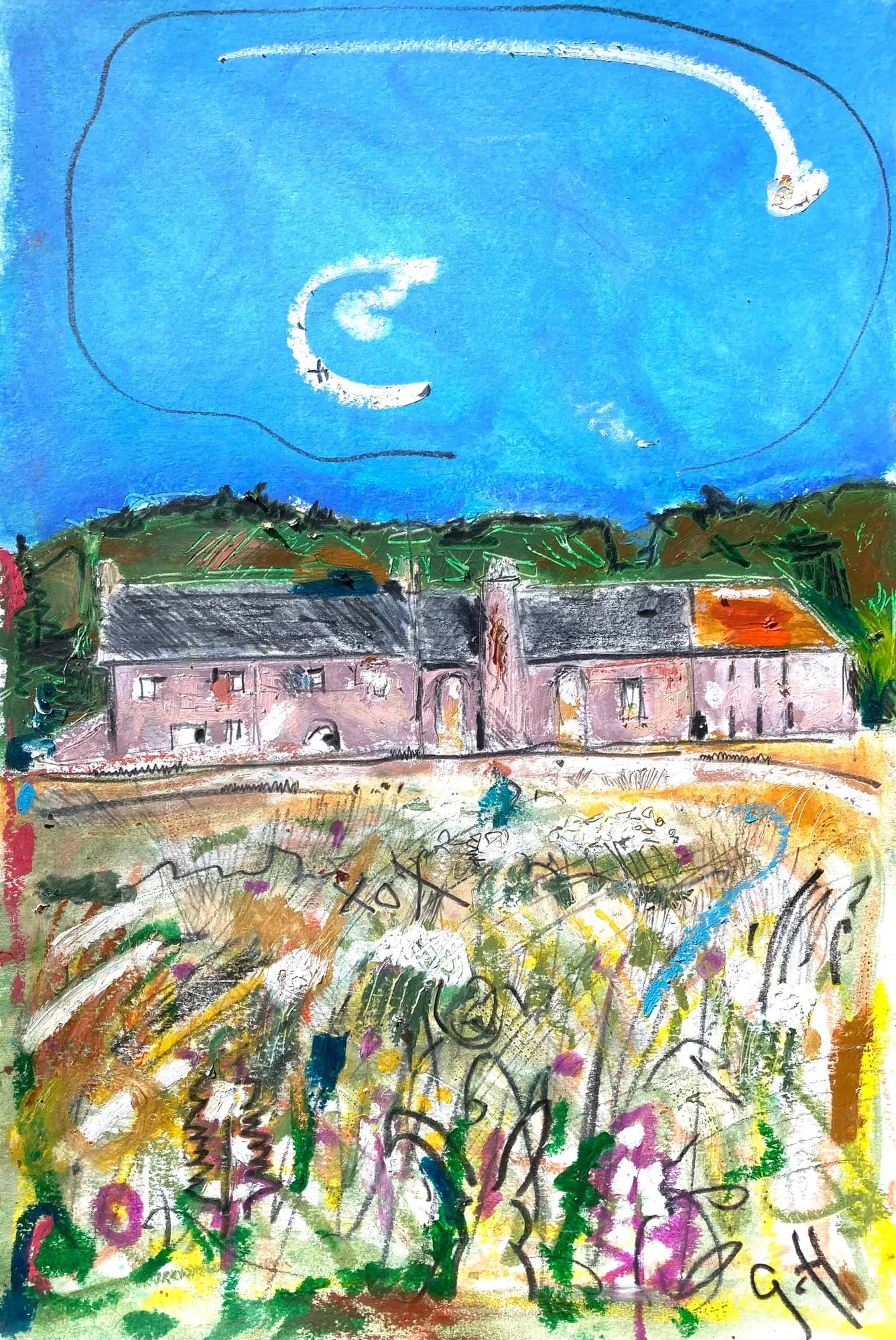 Tranquil Vermillion Horizon